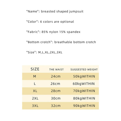 COZY ATTIRE  WOMEN'S ONE PIECE SHAPWEAR DOUBLE-LAYER ABDOMEN CONTROL