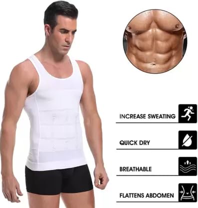 Slim and Lift Men's Body Shaper Vest with Firming Panels - 2024